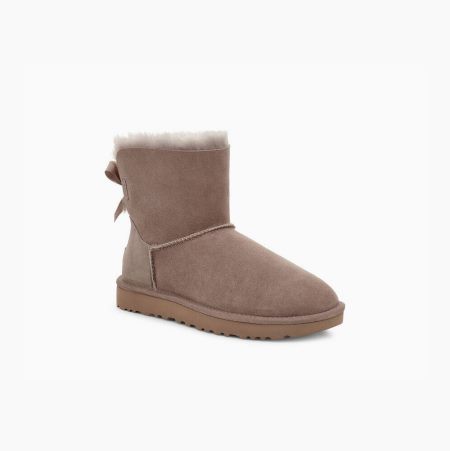 UGG Mini Bailey Bow II - Boots Dame - Khaki (NO-A641)